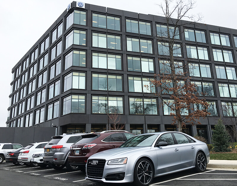 s8 plus outside Audi headquarters