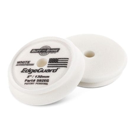Buff and Shine EdgeGuard Foam Pad, White, Polishing/Finishing